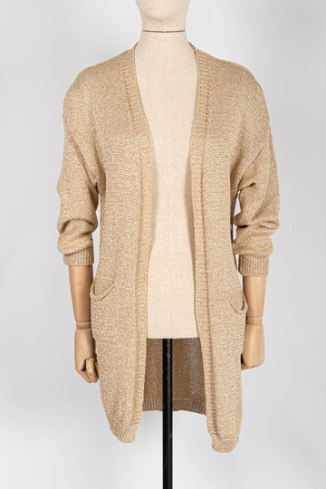 Cardigan filo con tasche