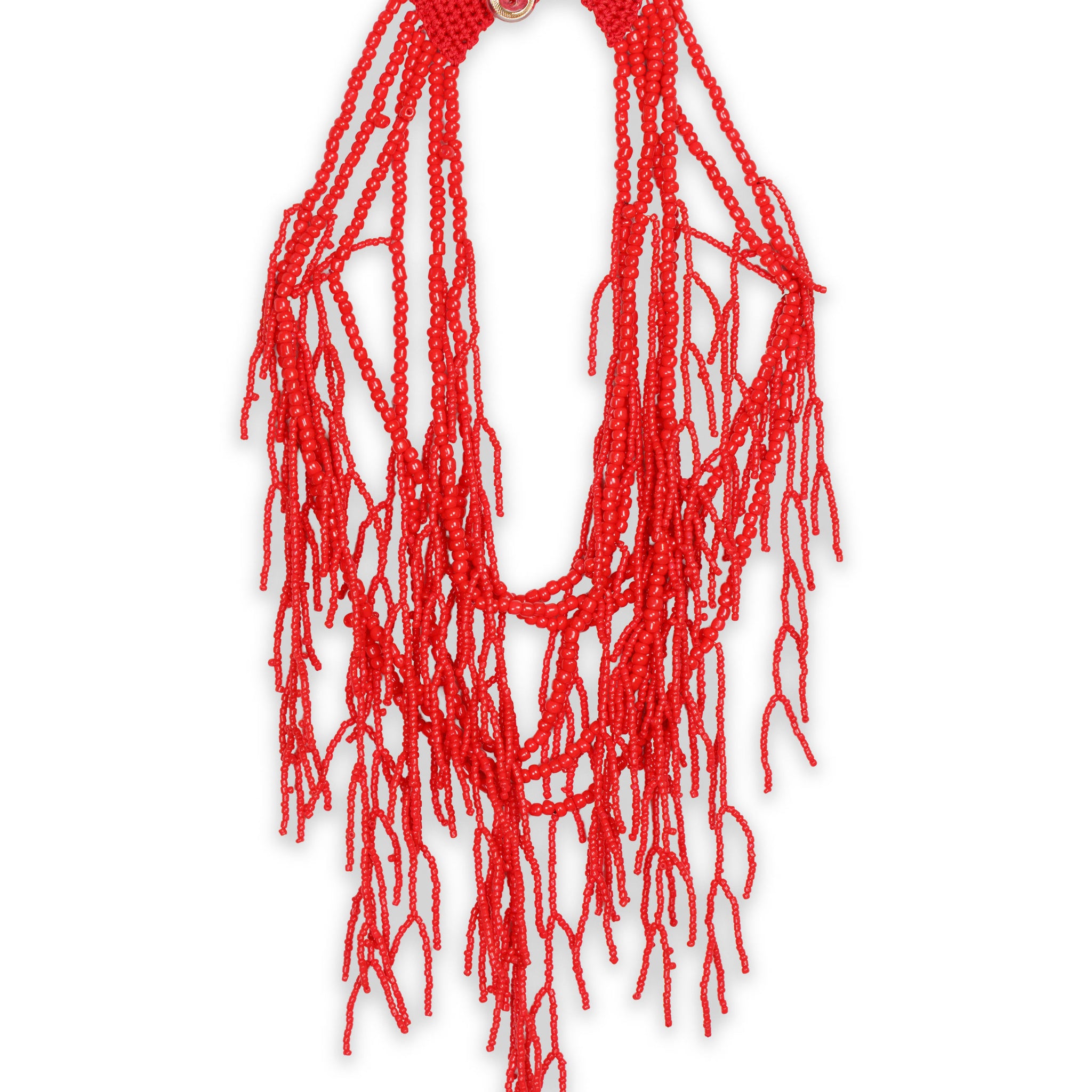 Collana perline corallo