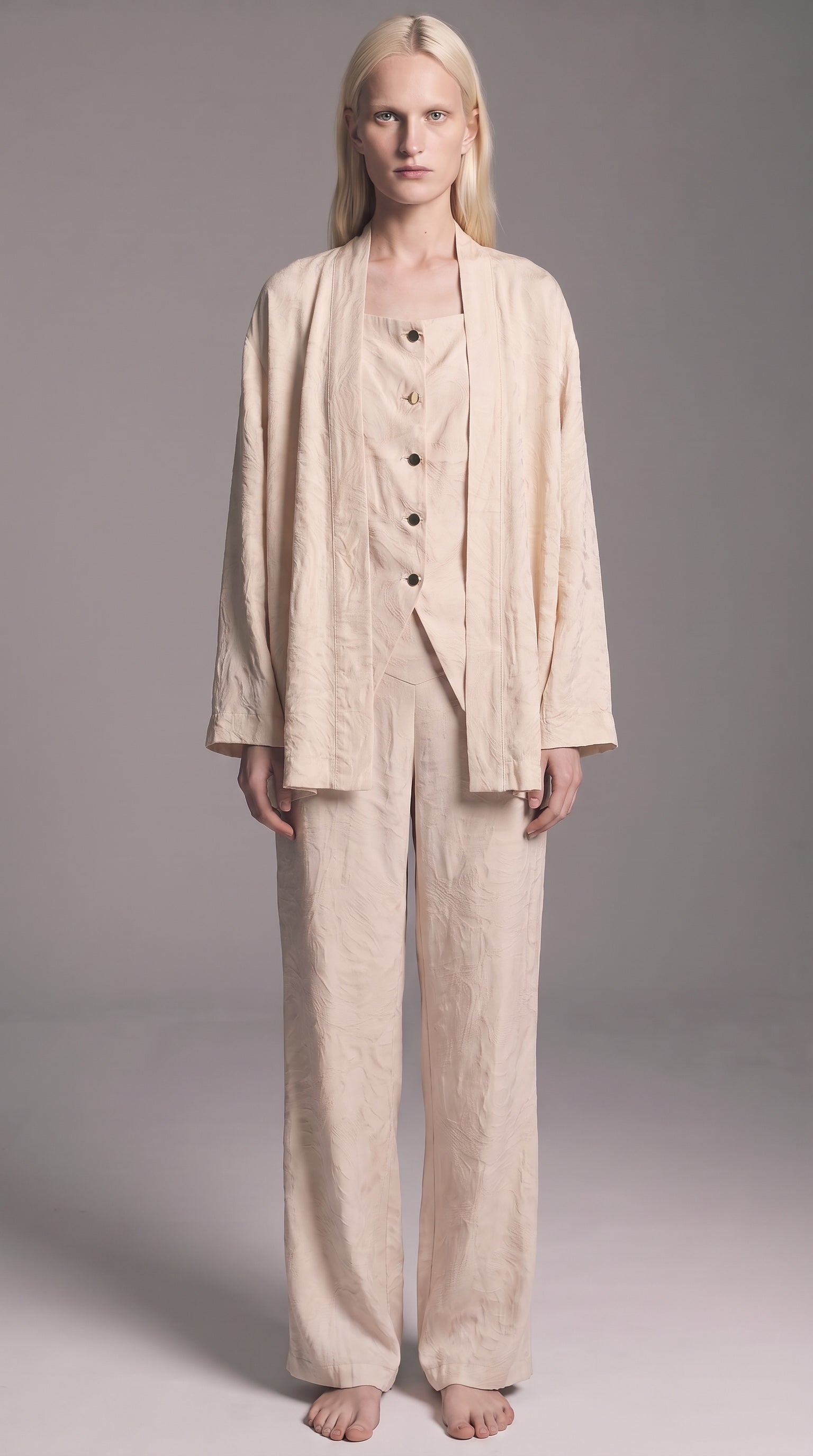 Cardigan broccato