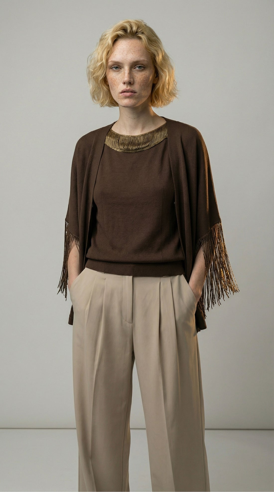 Cardigan frange
