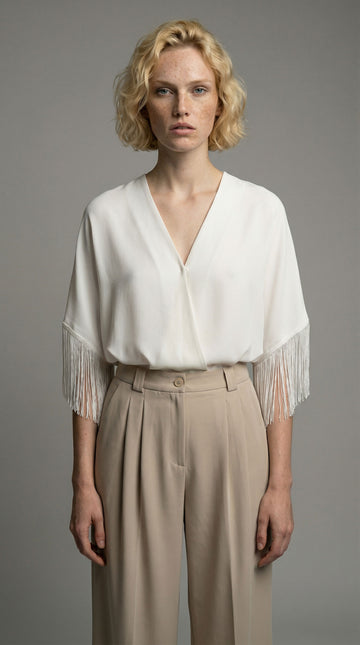 Cardigan frange