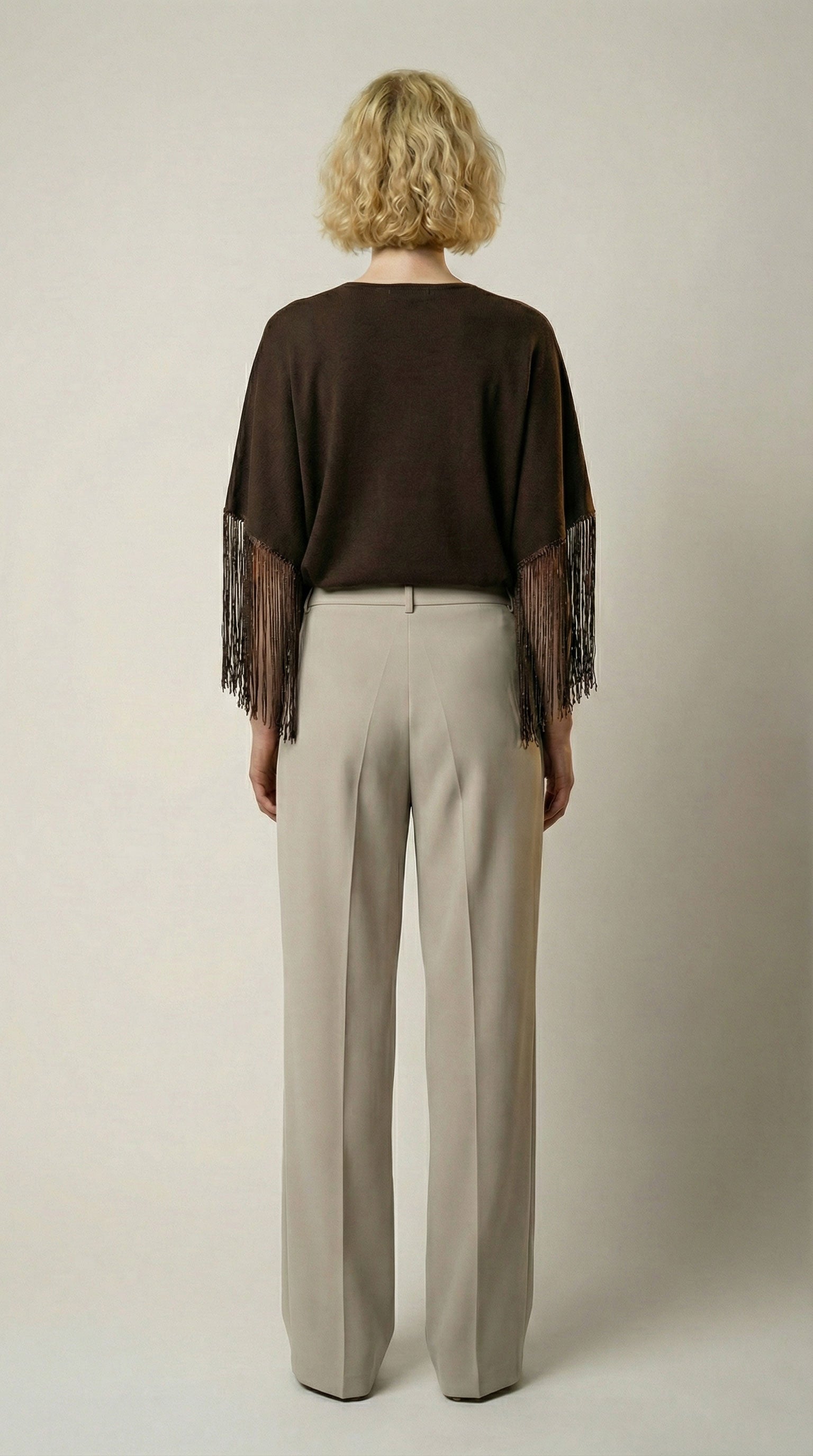 Pantalone fluido con pinces