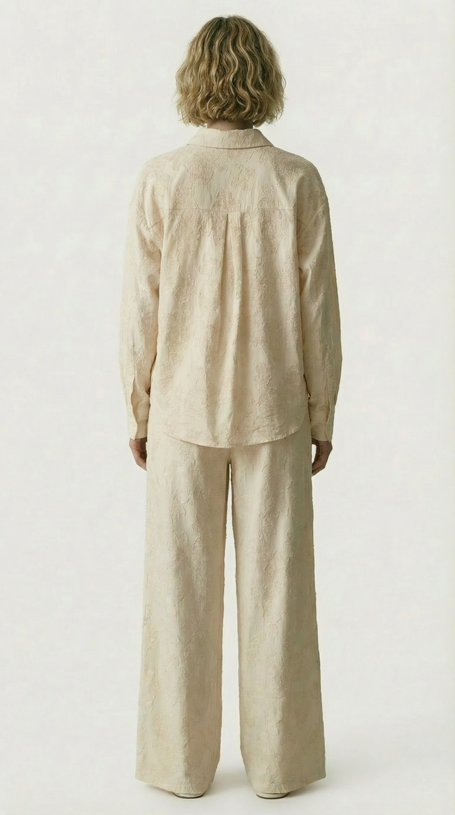 Pantalone Jacquard di Cotone