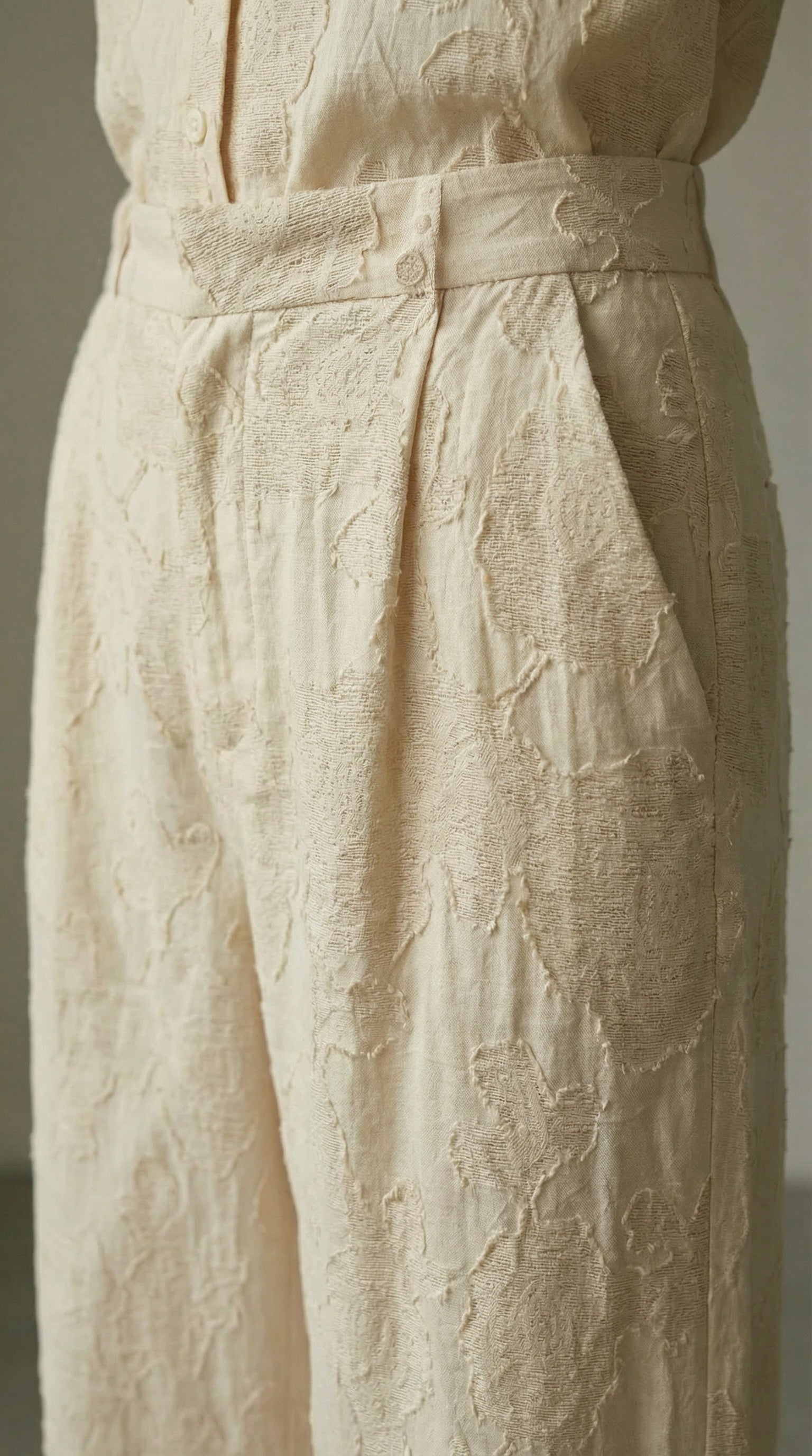 Pantalone Jacquard di Cotone