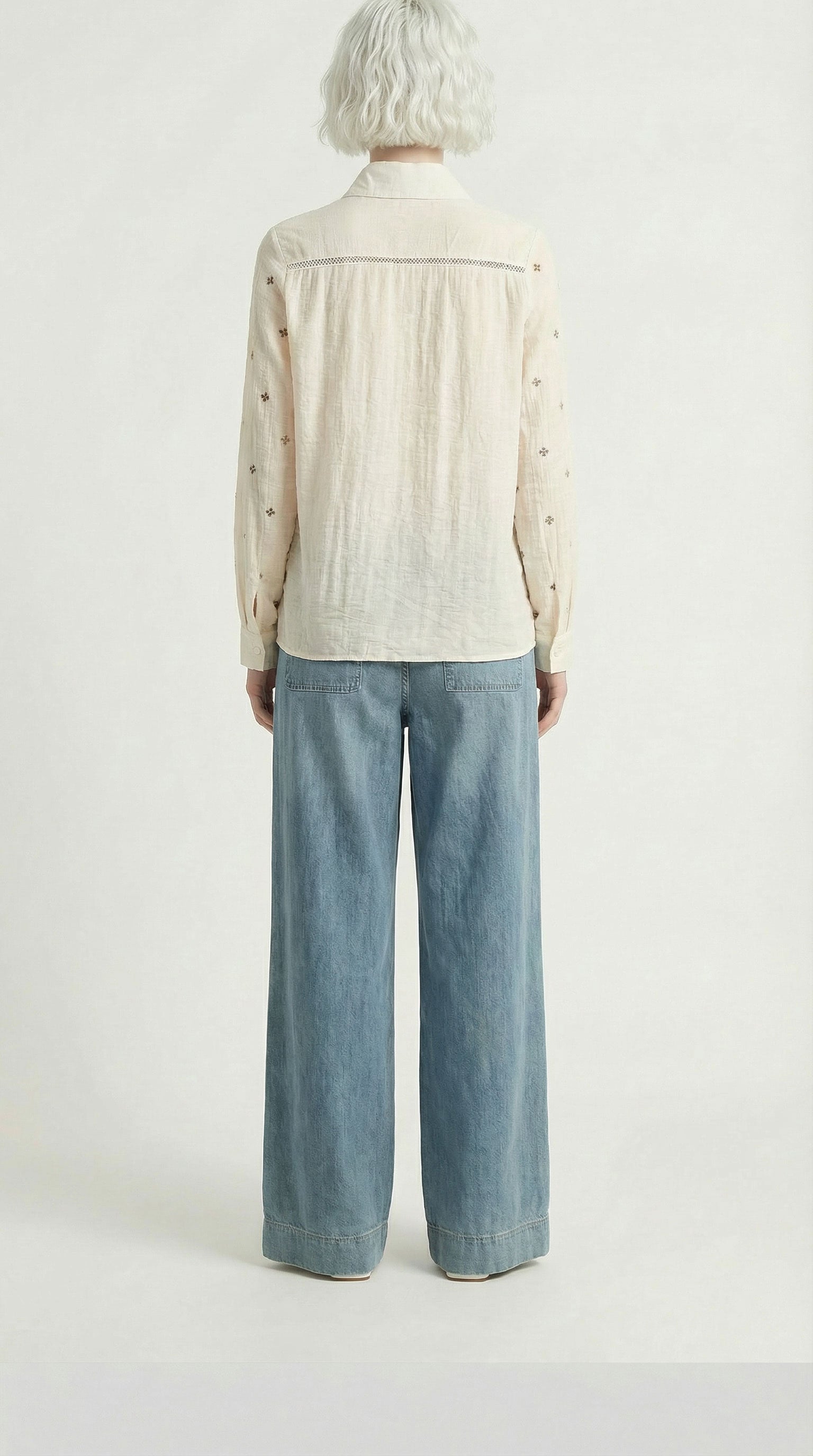 Camicia micro ricami