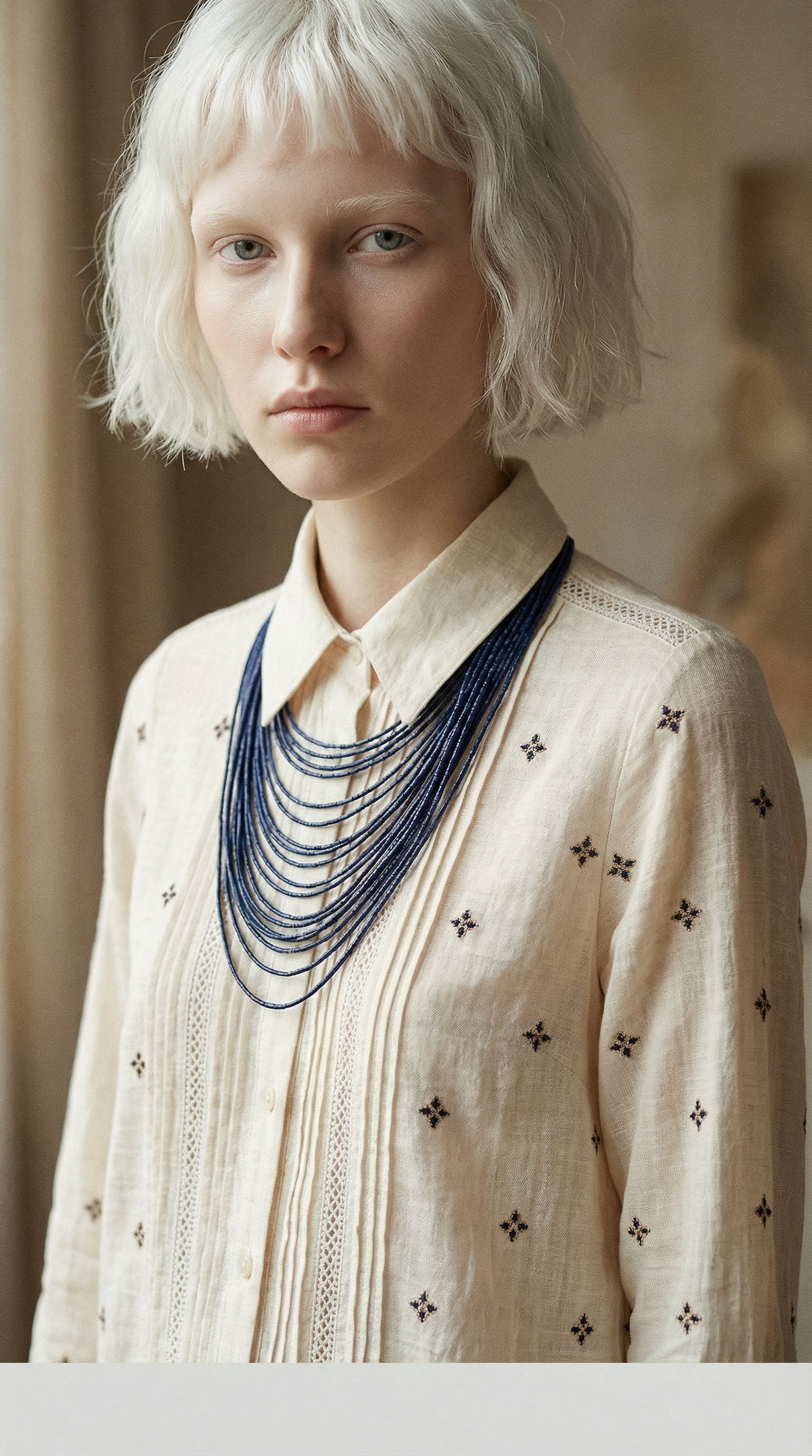 Camicia micro ricami