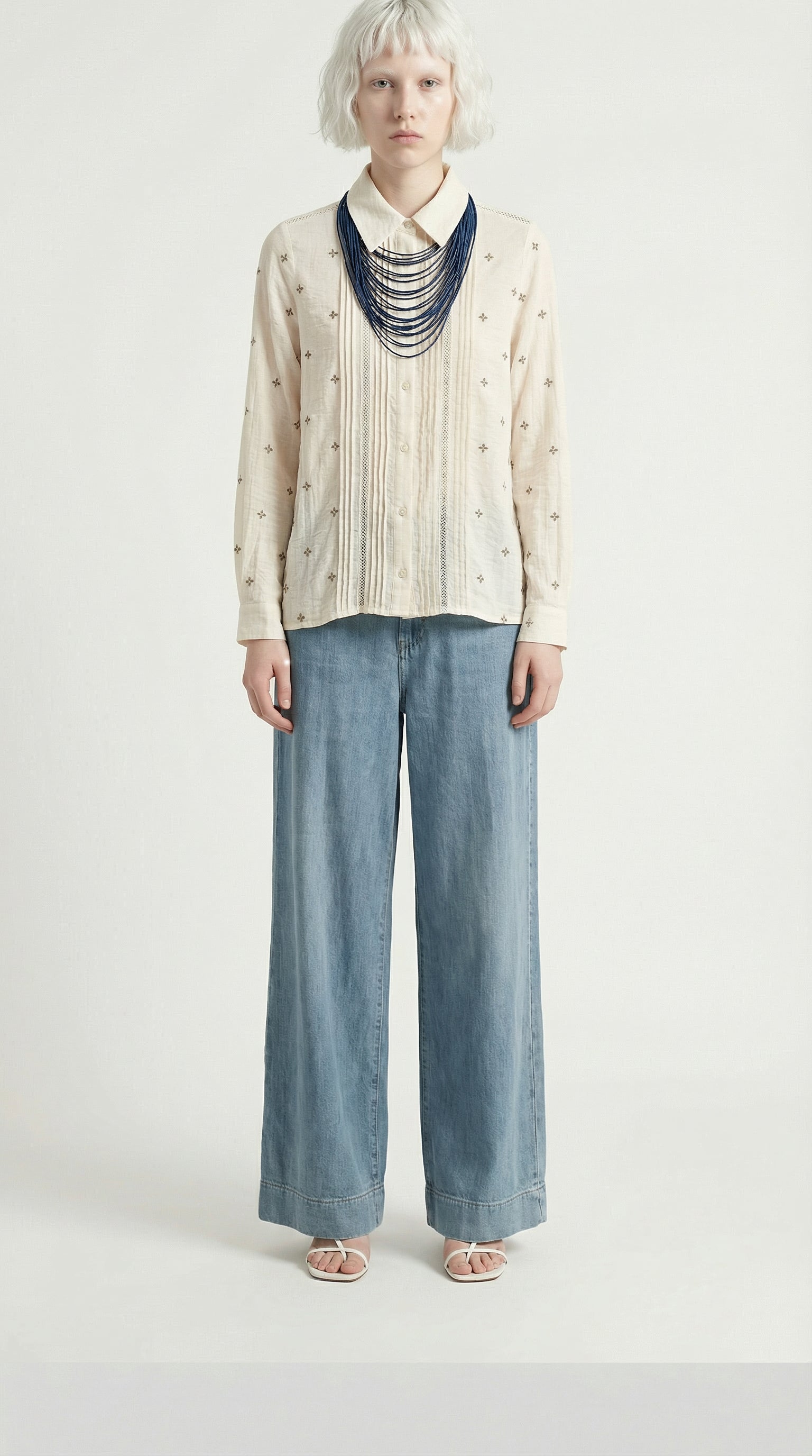 Camicia micro ricami