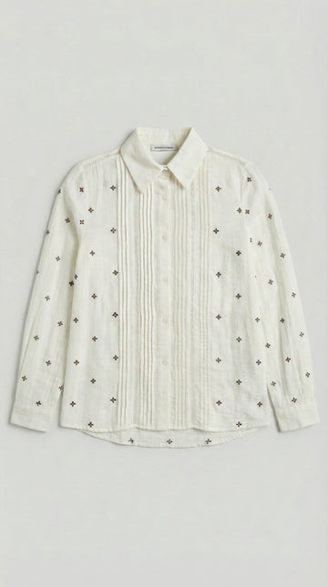 Camicia micro ricami