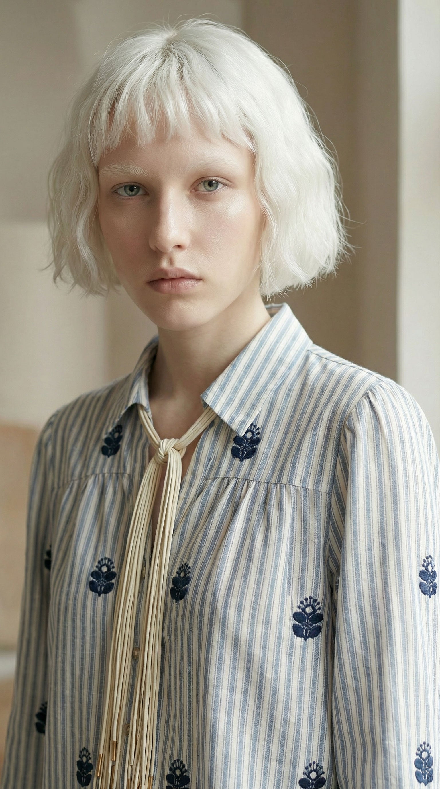 Camicia ricamo fiore