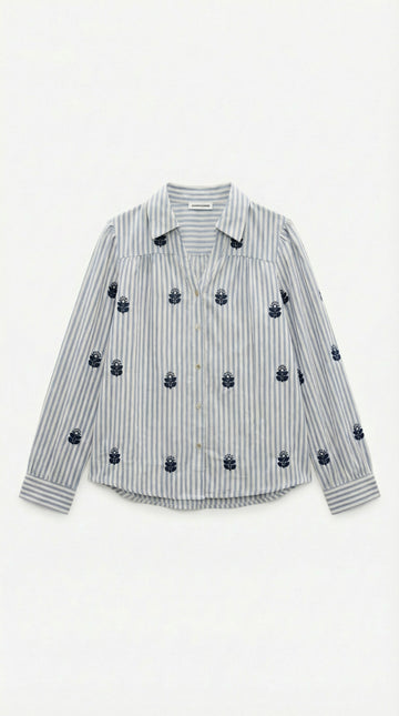 Camicia ricamo fiore